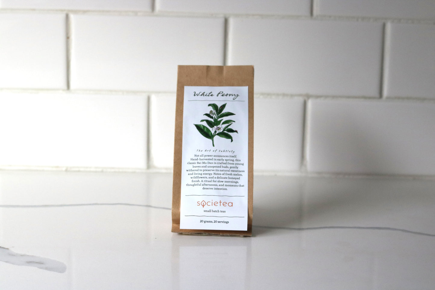 White Peony Tea - subtle + hand-harvested